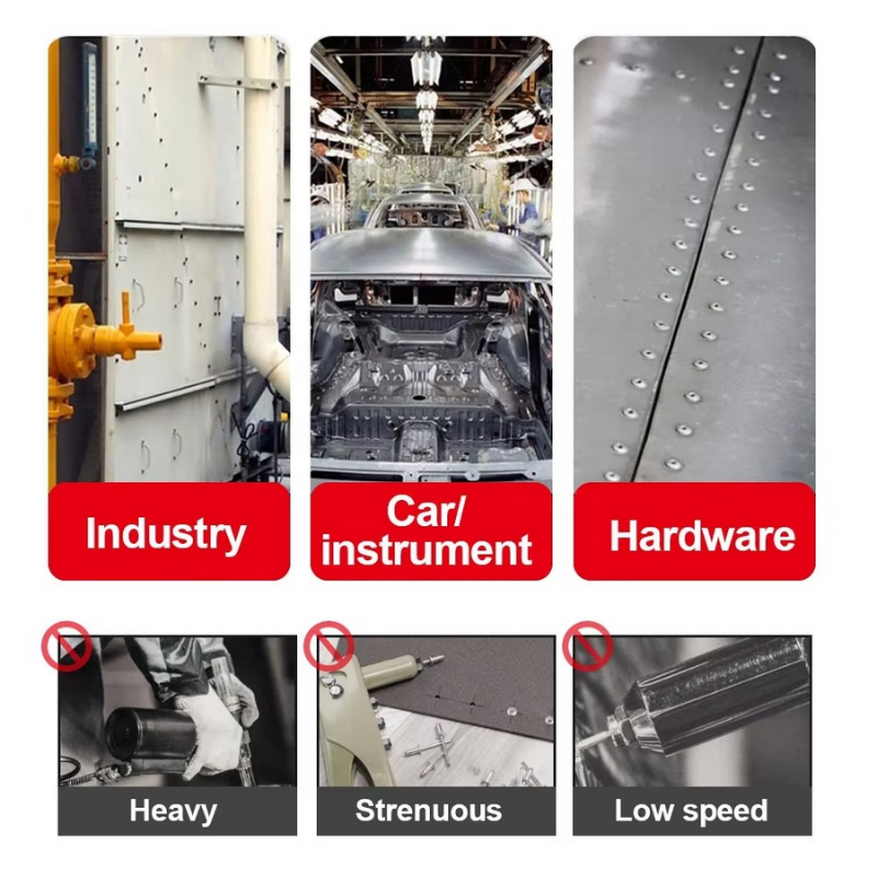 20000N 720W Brushless Electric Rivet Gun 2.4~5.0mm Cordless Rivet Nut Gun Drill Insert Power Tools for Makita Battery