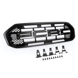Aftermarket Fit for Ford Ranger Raptor Grille 2018-2020 Black Front Bumper Replacement
