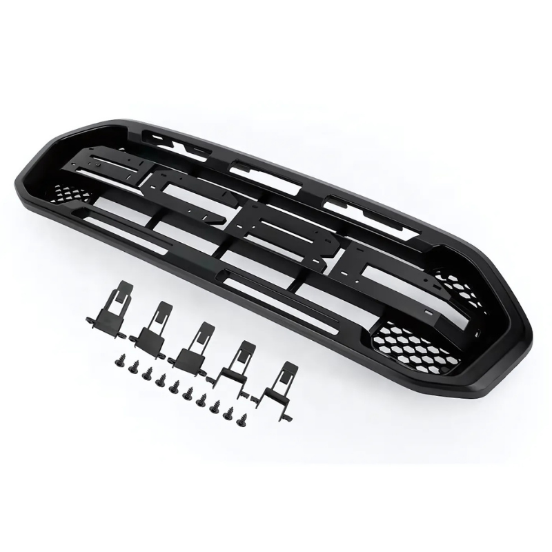 Aftermarket Fit for Ford Ranger Raptor Grille 2018-2020 Black Front Bumper Replacement