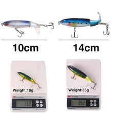 Load image into Gallery viewer, 13.2g/100mm Hot Selling Popper Fishing Lure Hard Artificial Fishing Bait Soft Rotating Tail Fishing Tackle Accessories