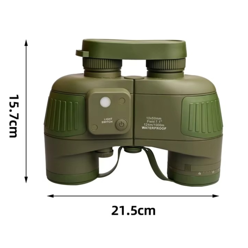 Binock USA Warehouse Night Vision Binoculars Price IPX7 Waterproof 7x50 10x50 ED German Rangefinder Binocular with Compass