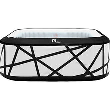 Load image into Gallery viewer, MSPA 73 in. x 27 in. SOHO Premium Square Inflatable Hot Tub and Spa, 4-6 Person, 132 Air Bubble Massage System