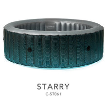 Load image into Gallery viewer, MSPA 80 in. STARRY Comfort Round Inflatable Hot Tub and Spa, 4-6 Person, 138 Air Bubble Massage, UVC, LED Light