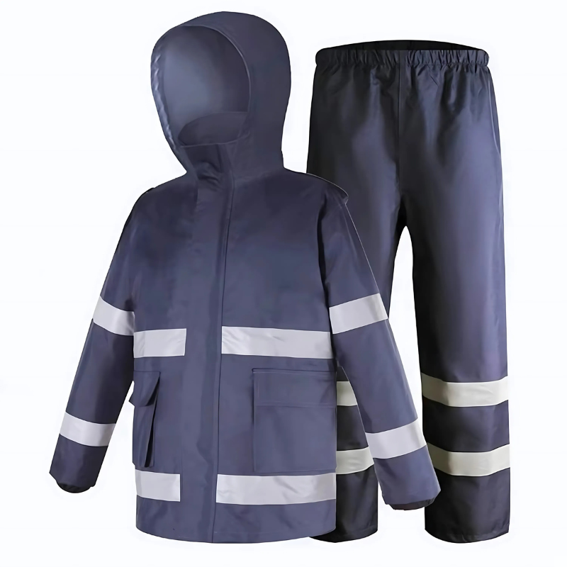 Cartoon Print Multicolour 300D Oxford Raincoat Impermeable PE Full Pants Suit-style Jacket PVC Top Fabric Stock Lot Raincoat