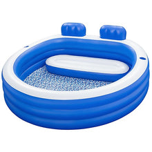 Load image into Gallery viewer, Bestway H2OGO! Splash Paradise Family Pool 7 ft.7 in. x 7 ft.2 in. x 31 in. - Inflatable, Blue &amp; White, 54422E,