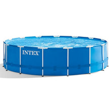 Load image into Gallery viewer, Intex 15 ft. x 48 ft. Round Metal Frame Pool Set, Above Ground Pool Set