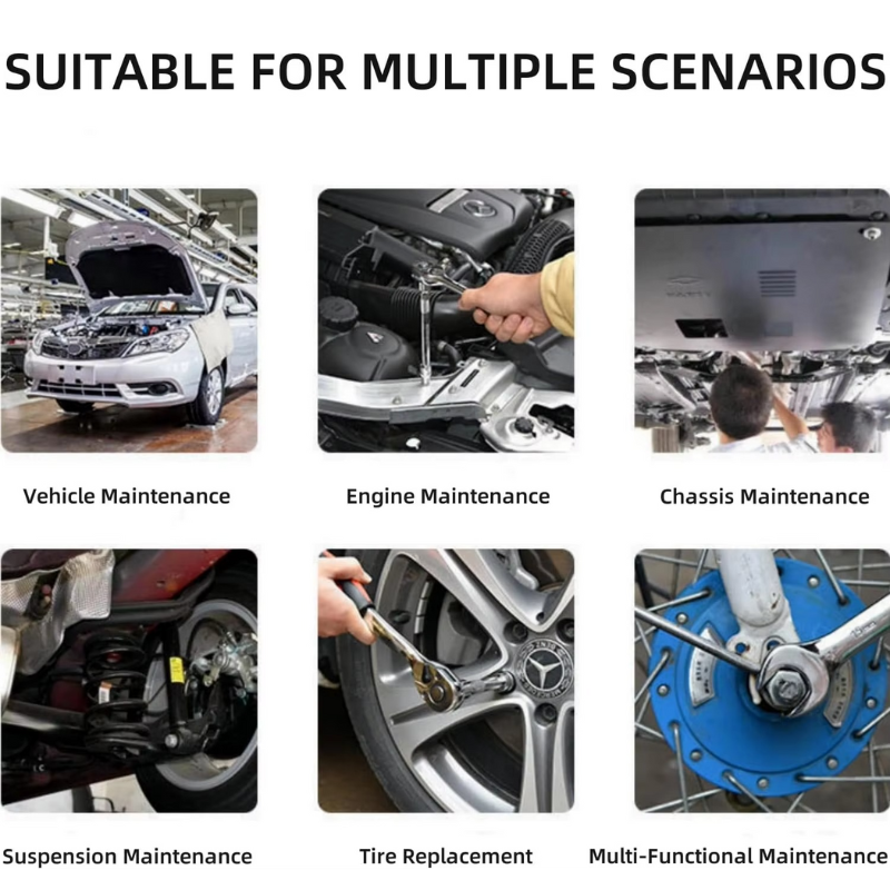 46-Piece Auto Repair Tool Set Quick Small Fly Ratchet Screwdriver Combination with Hard Case Plastic Hand Tool Kit