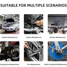 Load image into Gallery viewer, 46-Piece Auto Repair Tool Set Quick Small Fly Ratchet Screwdriver Combination with Hard Case Plastic Hand Tool Kit