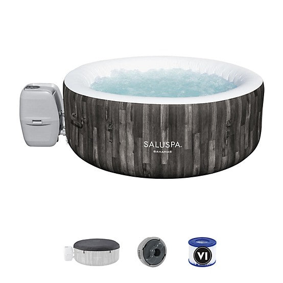 Bestway SaluSpa Bahamas 2 to 4 Person Inflatable Hot Tub with 120 Airjets & Energysense Cover