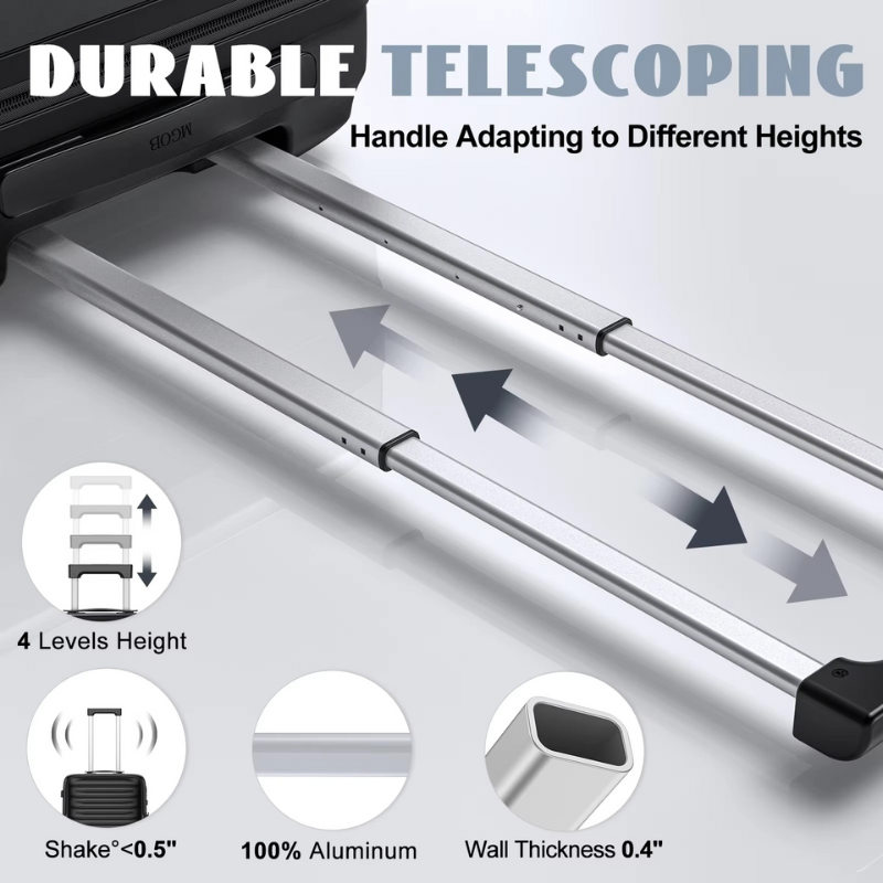 Luggage Sets 3 Piece 20'' 24'' 28'' Business Trips Luggage with TSA Lock