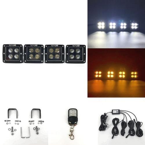 3.2" 12W Dual Color Strobe LED Pods-1