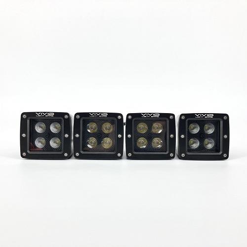 3.2" 12W Dual Color Strobe LED Pods-2
