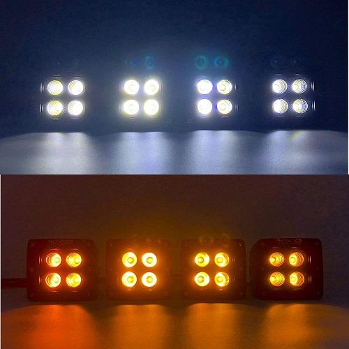 3.2" 12W Dual Color Strobe LED Pods-4