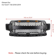 Load image into Gallery viewer, Gobison Pickup Accessories Raptor Bodykit Front Bumper Grille With DRL Light for FORD F150 2018 2019 2020 Car Grille