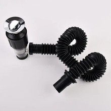 Load image into Gallery viewer, Stainless Steel Two-Way Mounted Wash Basin Chrome Water Drain Downcomer Overflow Sink Drainer Water Hose Set