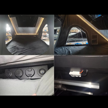 Load image into Gallery viewer, Remaco Camping Triangle Car Rooftop Tent Hard Clamshell Black Gray Aluminum 4 Person Hard Shell Roof Top Tent