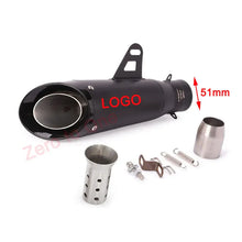 Load image into Gallery viewer, 51mm Universal Motorcycle Exhaust SC Muffler Pipe with DB Killer-1