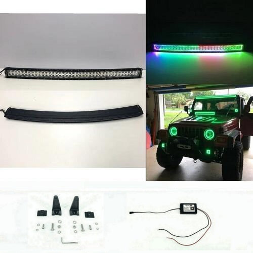 54" Curved RGB Chasing Halo Light Bar-0