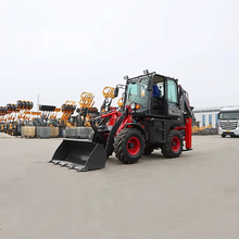 Load image into Gallery viewer, Factory Price Cheap CE Mini Four-Wheel Garden Tractor Excavator Bucket/Tiller Micro Digger Bagger Engine Core Backhoe Loader