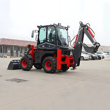 Load image into Gallery viewer, Factory Price Cheap CE Mini Four-Wheel Garden Tractor Excavator Bucket/Tiller Micro Digger Bagger Engine Core Backhoe Loader
