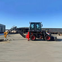 Load image into Gallery viewer, Factory Price Cheap CE Mini Four-Wheel Garden Tractor Excavator Bucket/Tiller Micro Digger Bagger Engine Core Backhoe Loader