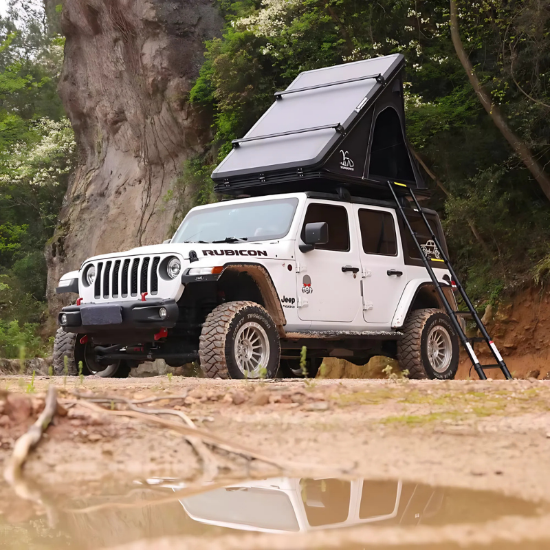 210x130x150cm Aluminum Hard Shell Suv Pop up New Style Triangle Car Roof Top Tent