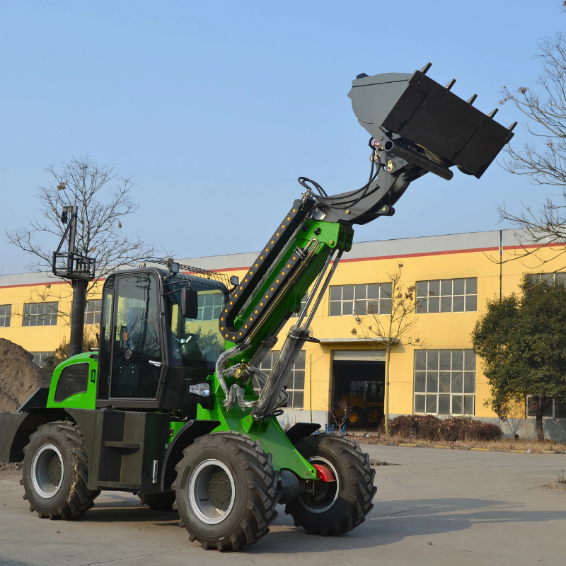 Factory HUAYA 2500 kg 2.5 Ton TL2500 Multi-Attachment Mini Telescopic Wheel Loader Front End diesel Loader with Cab/Euro5
