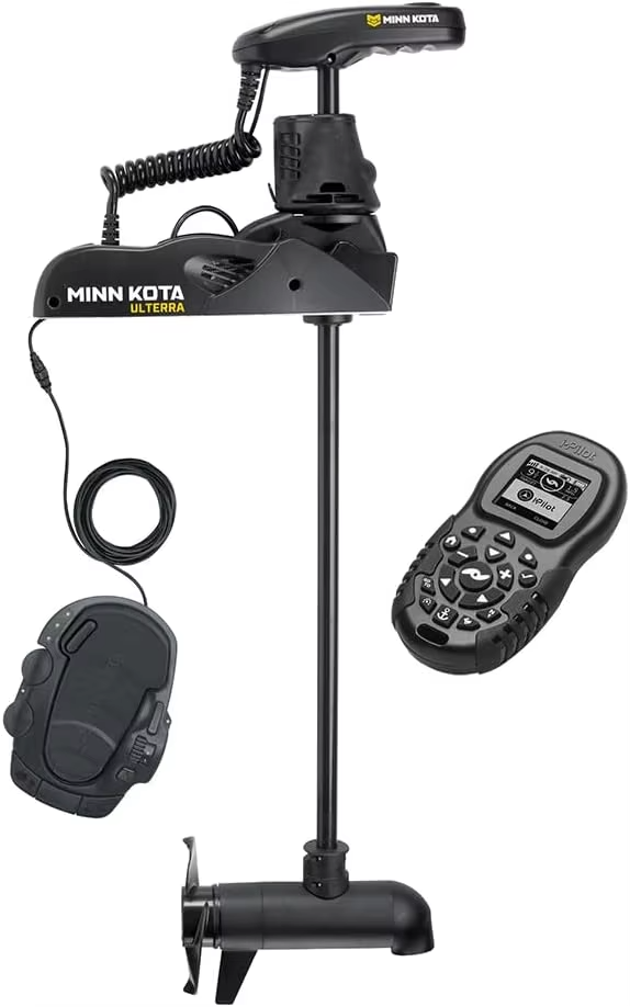 Minn Kota Ulterra 80 Lb Thrust Freshwater Electric Bow-Mount Trolling Motor – i-Pilot GPS, Sonar 2, Auto Stow & Deploy, 60" Shaft