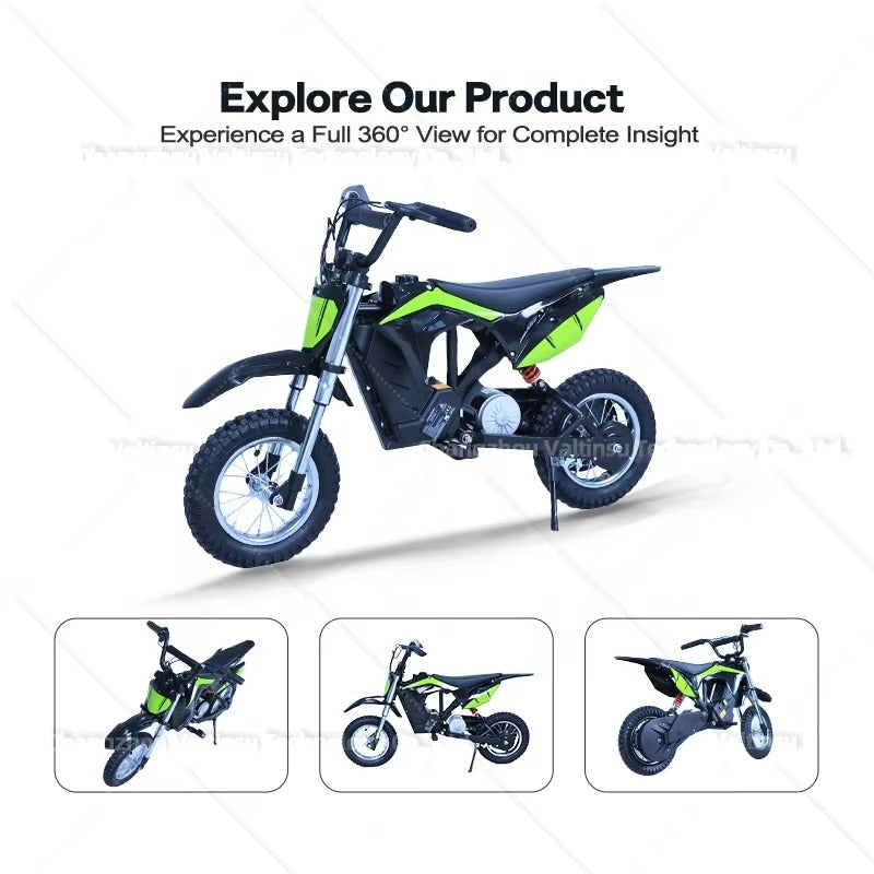 2024 Newest Legal Mini Dirt Bike Spring Damper Kids Motocross 15 Mph High Range Off Road E Motorbike Electric Motorcycle