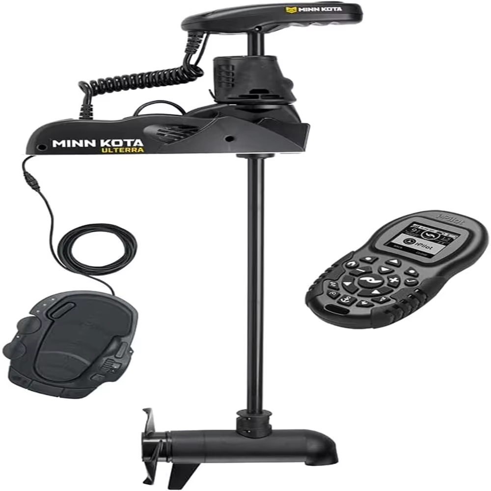 Minn Kota Ulterra 80 Lb Thrust Freshwater Electric Bow-Mount Trolling Motor – i-Pilot GPS, Sonar 2, Auto Stow & Deploy, 60" Shaft