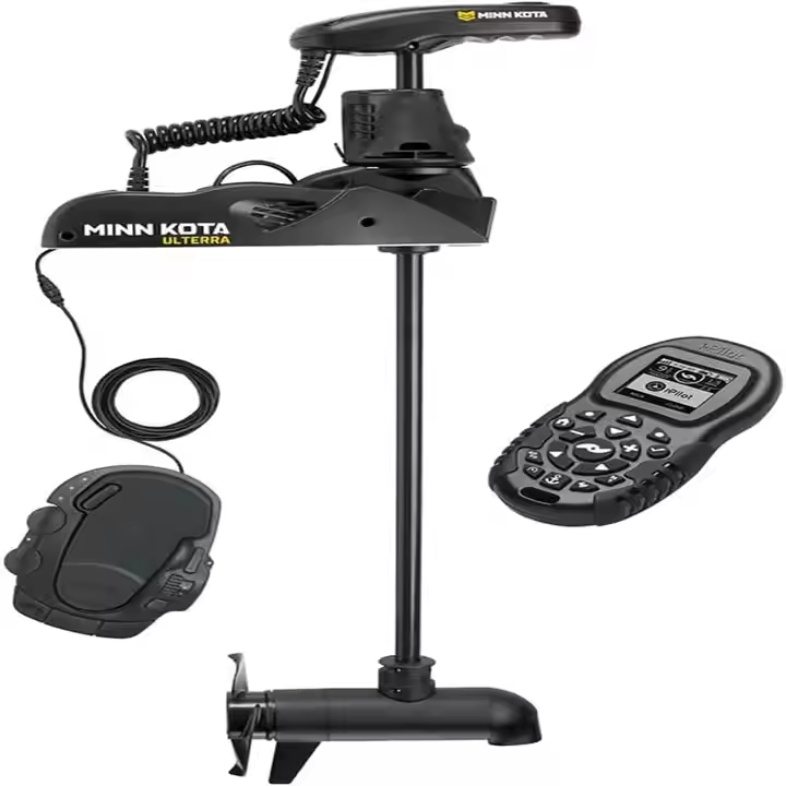 Minn Kota Ulterra 80 Lb Thrust Freshwater Electric Bow-Mount Trolling Motor – i-Pilot GPS, Sonar 2, Auto Stow & Deploy, 60" Shaft