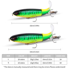Load image into Gallery viewer, 10pcs Topwater Pencil Fishing Lure Kit – 0.46 oz Each, Ideal for Bass, Trout &amp; More