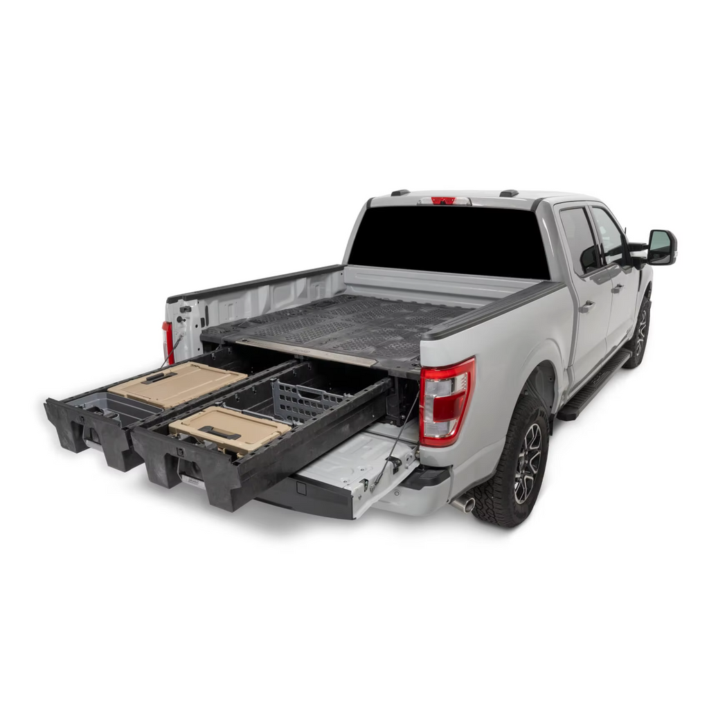 Truck Bed Storage System with Drawers, Toolbox, and Canopy Topper for Full-Size Pickups