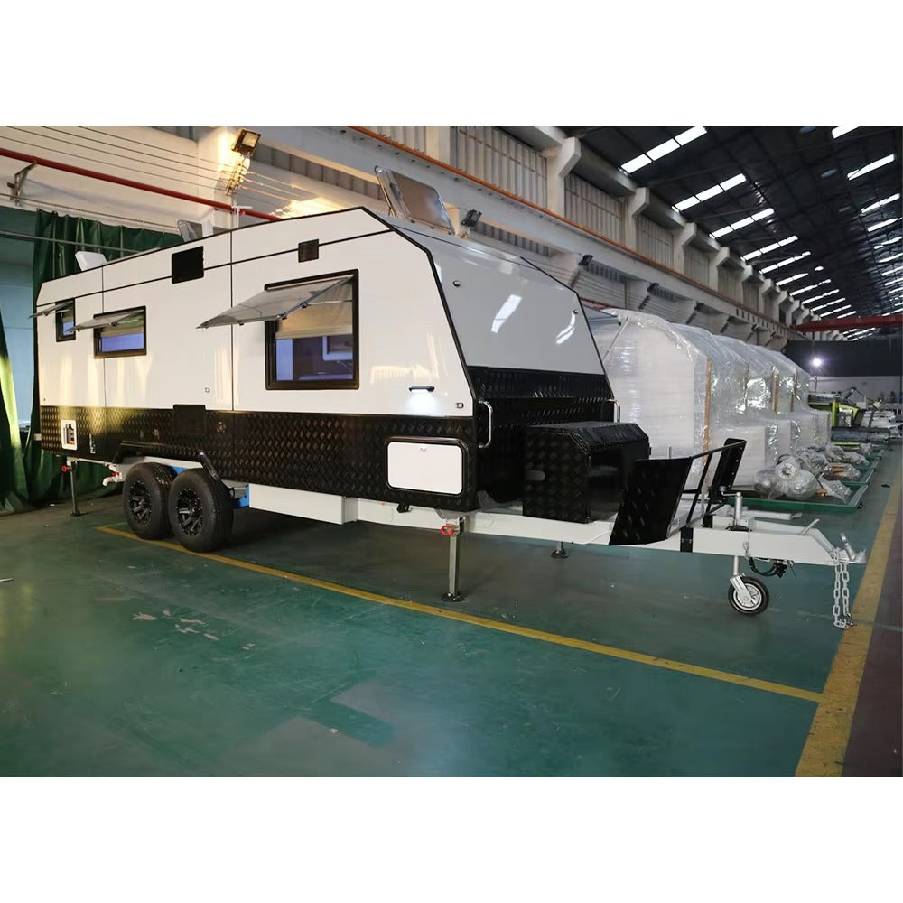 Europe Double Axle Camping Travel Trailers Caravan Luxury Australia Standard Rv Caravan Trailer for Sale