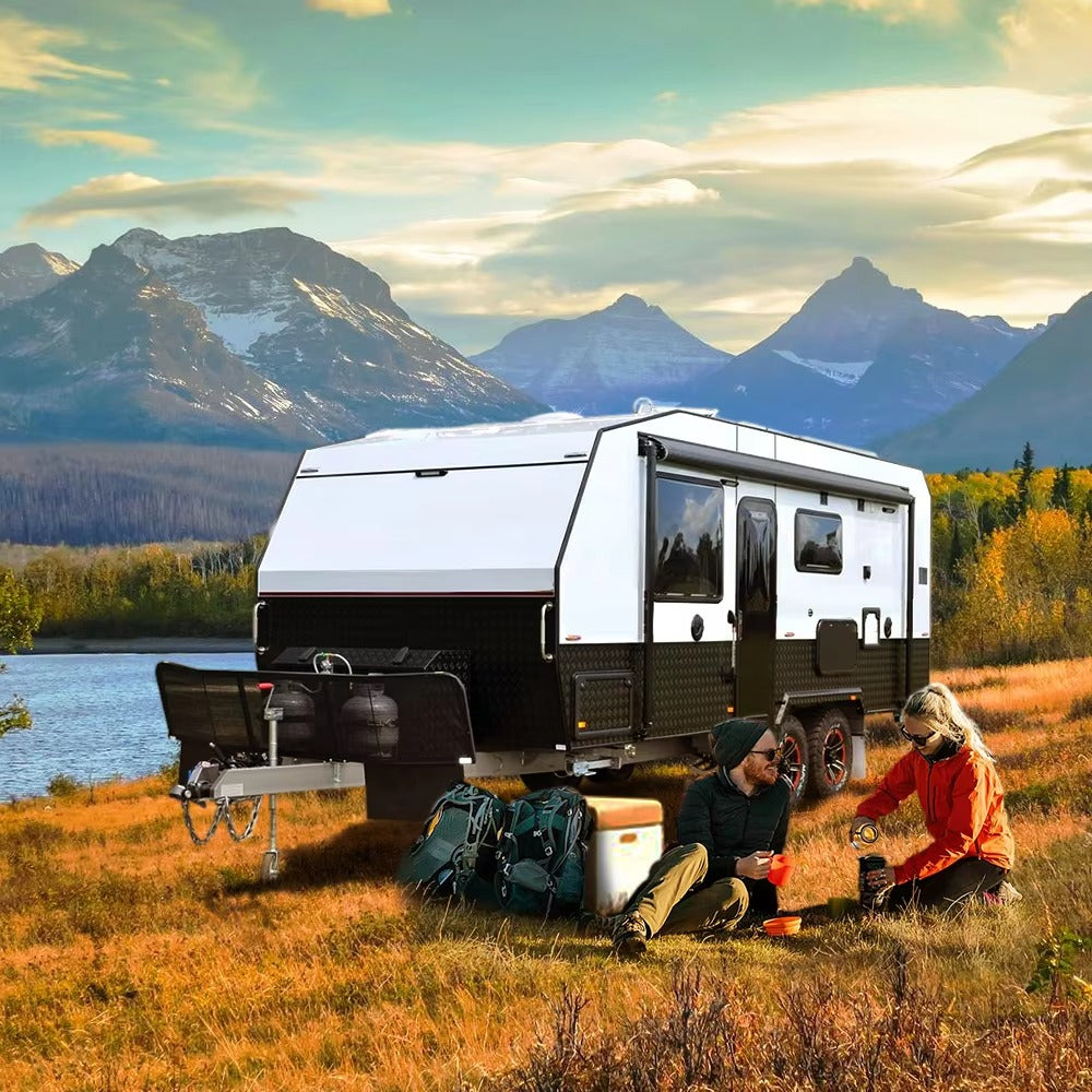 Europe Double Axle Camping Travel Trailers Caravan Luxury Australia Standard Rv Caravan Trailer for Sale