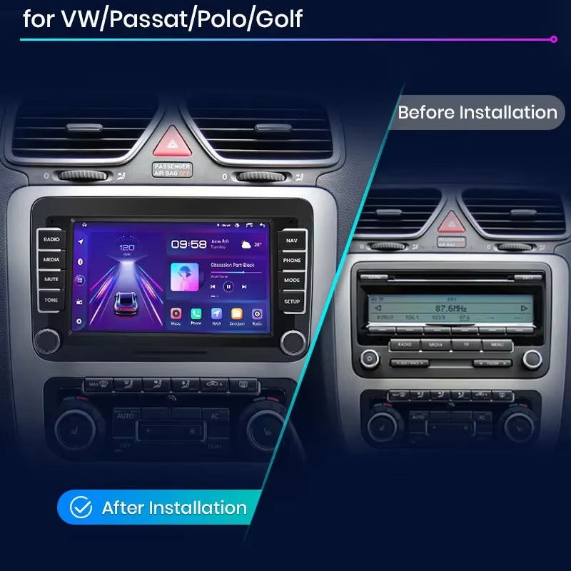 Junsun 7 Inch US Stock Android Auto Radio for Volkswagen VW SEAT Leon Passat B6 B7 Tiguan Touran GOLF POLO GPS Autoradio 1+32GB