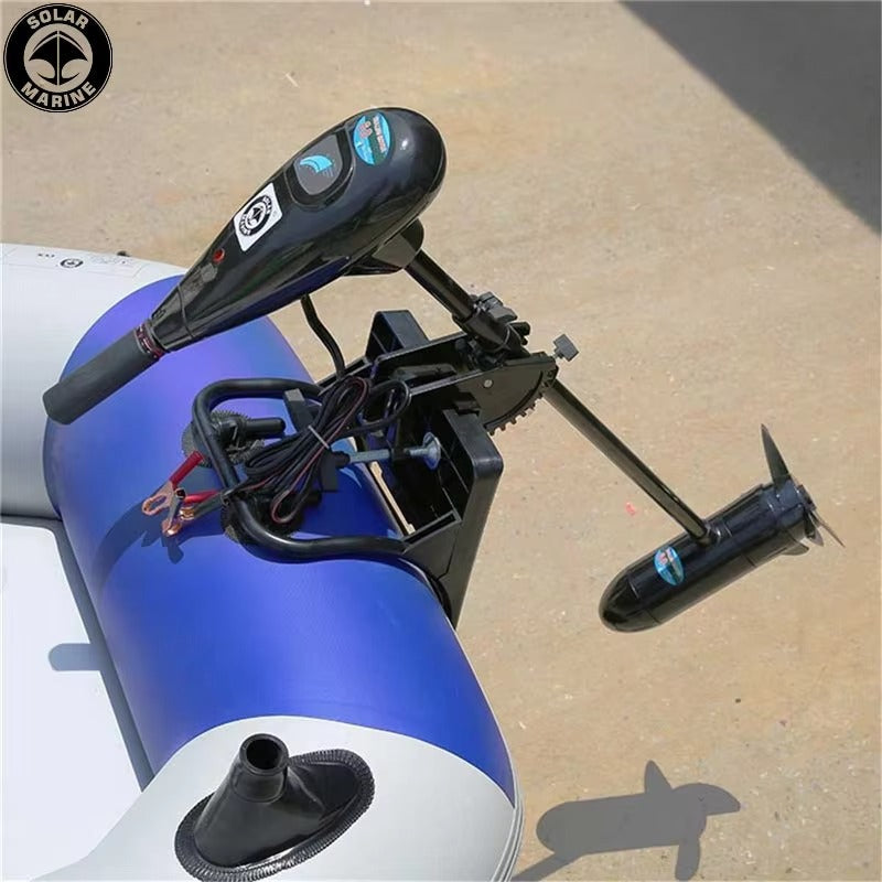 Solar Marine DC 12 V 40 LBS Outboard Engine 480 W Electric Trolling Motor Boat Engine for Fishing Kayak Canoe