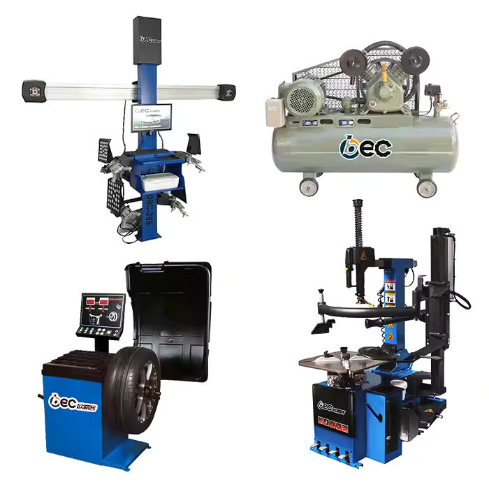 Complete Garage Car Repair Equipment Set – Tyre Changer, Wheel Balancer, Car Lifter, Wheel Alignment & Air Compressor