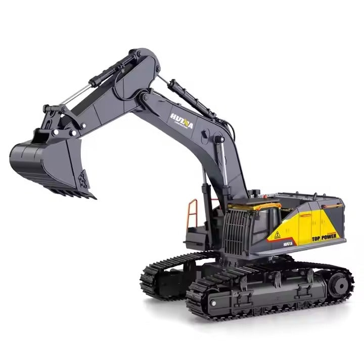 1/14 Scale Metal RC Excavator, 22 Channel with Lights Sounds Upgrade Full Functional Construction Vehicles RC Truck Toys