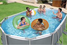 Load image into Gallery viewer, Bestway Power Steel Oval Metal Frame Above Ground Outdoor Swimming Pool Set
