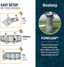 Load image into Gallery viewer, Bestway Steel Pro MAX 14ft x 42in Round Above Ground Pool Set