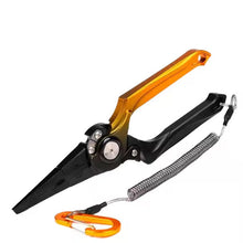 Load image into Gallery viewer, Titanium Fishing Pliers 7&quot; Split Ring Long Nose Tool – Aluminum Alloy, Braid Cutter, Saltwater &amp; Freshwater Use
