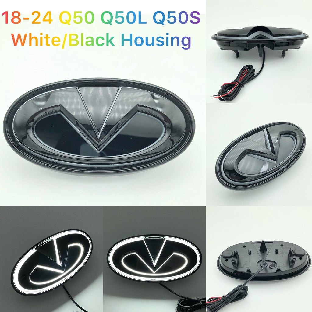 Infiniti logo car led front emblem light-10