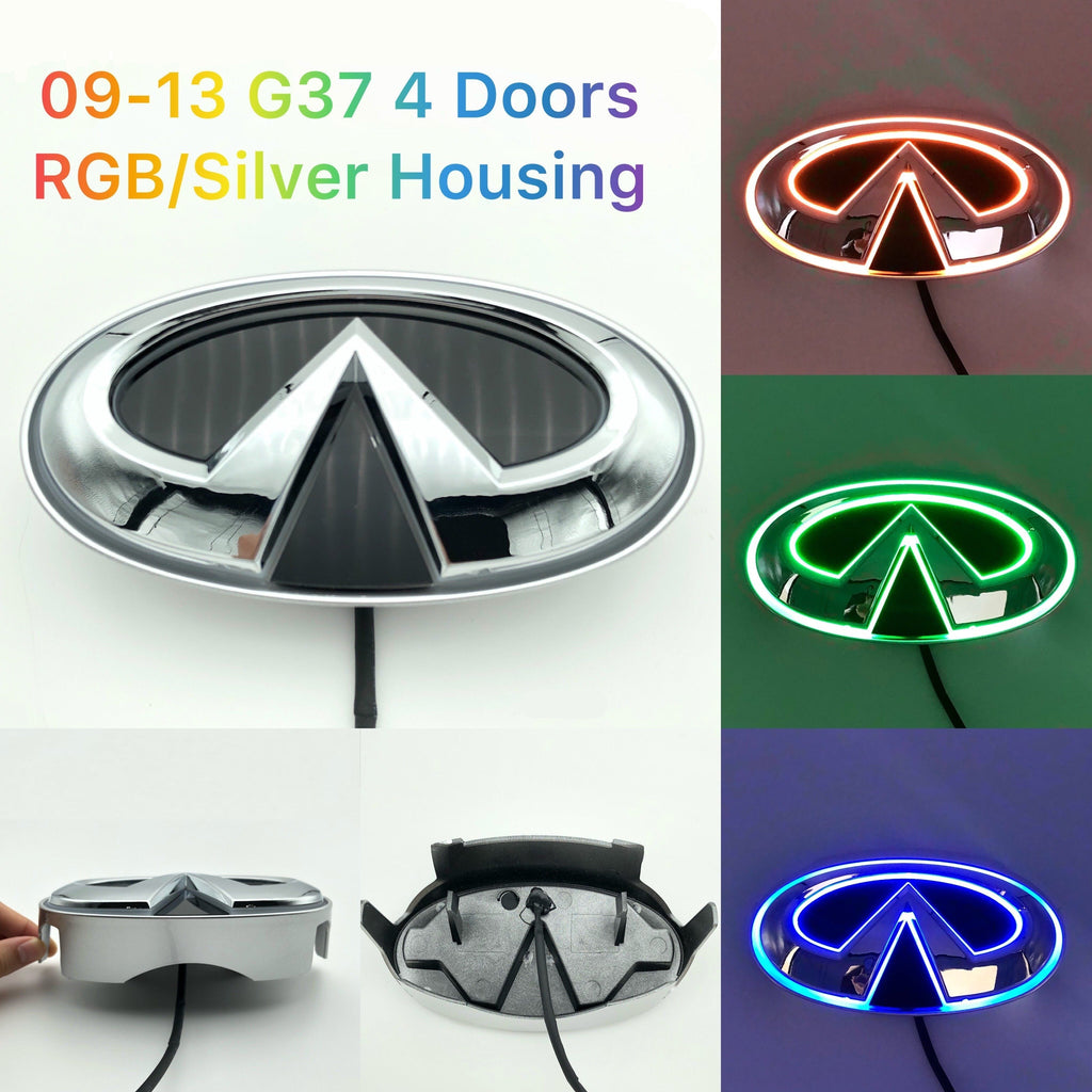 Infiniti logo car led front emblem light-16