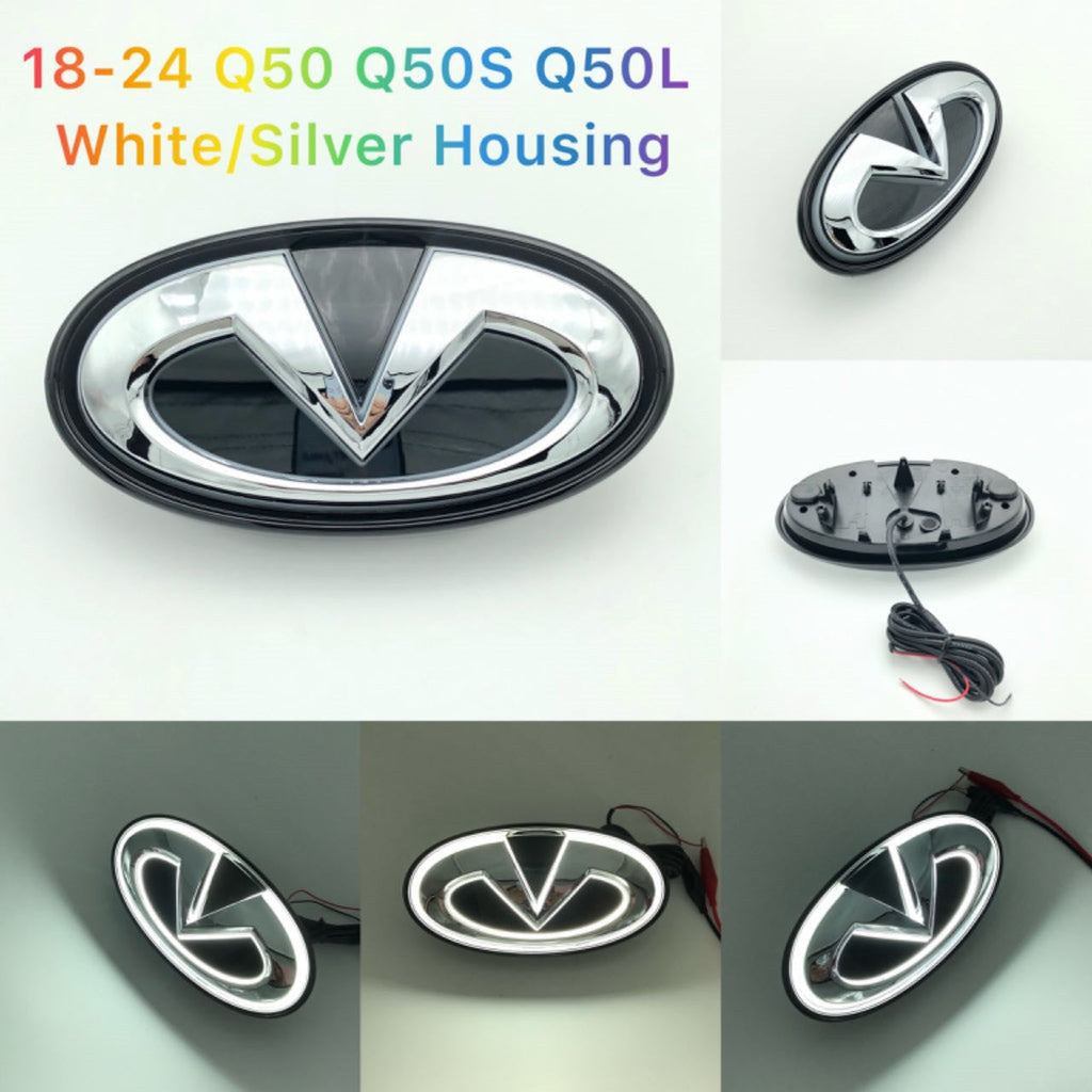 Infiniti logo car led front emblem light-9