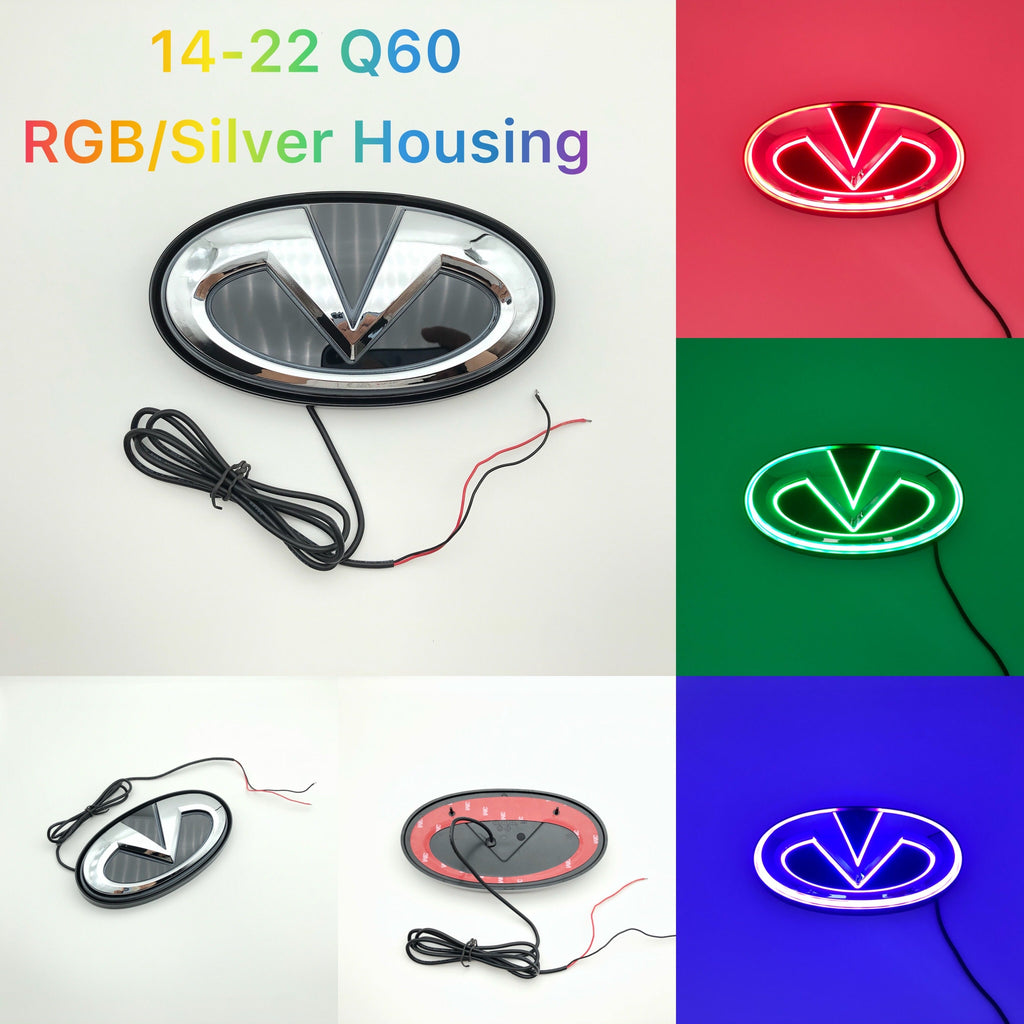 Infiniti logo car led front emblem light-12