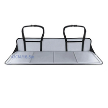 Load image into Gallery viewer, Foldable Car Camping Head Block with Storage Flannel Sleeping Pad Grey-0