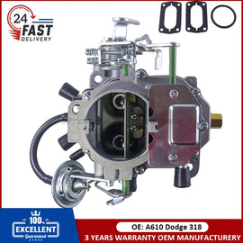 2 Barrel Carburetor Carb For Chrysler Dodge 318 6 Cylinders Engine Carter BBD Lowtop V8 5.2L 1966-1980 Manual Choke Carburador
