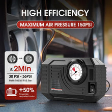 Load image into Gallery viewer, Mini Electric Air Pump 20L/Min Portable Tire Inflator Black-1