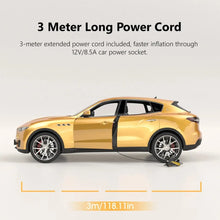 Load image into Gallery viewer, Corded Portable Car Air Pump 12V 150PSI Electric Tire Inflator with LED Yellow-4